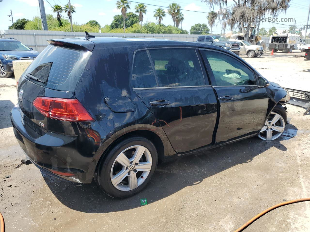 2017 Volkswagen Golf S Black vin: 3VW217AU5HM064010