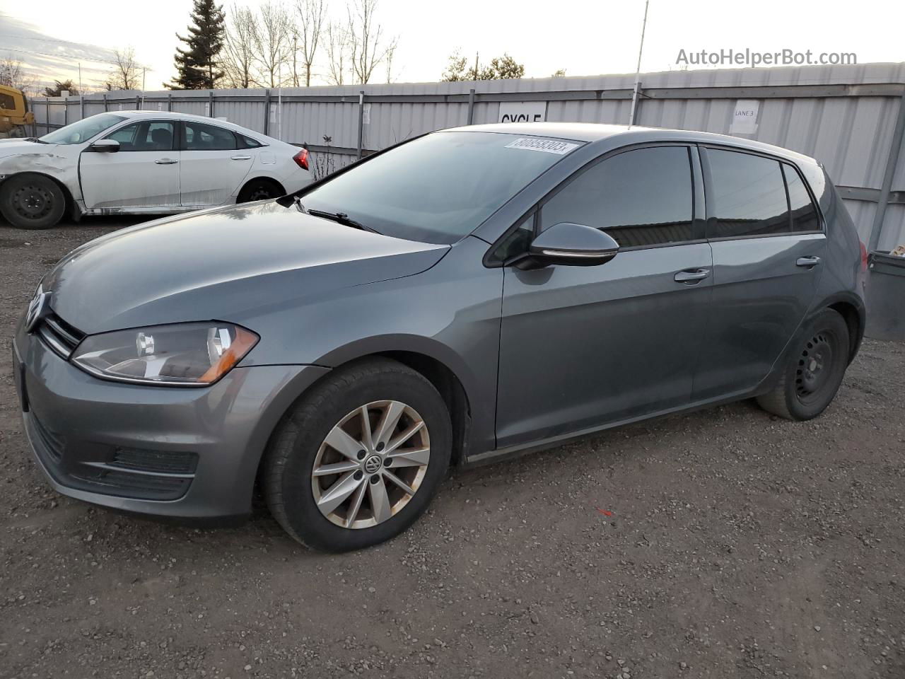 2015 Volkswagen Golf  Gray vin: 3VW217AU6FM001186