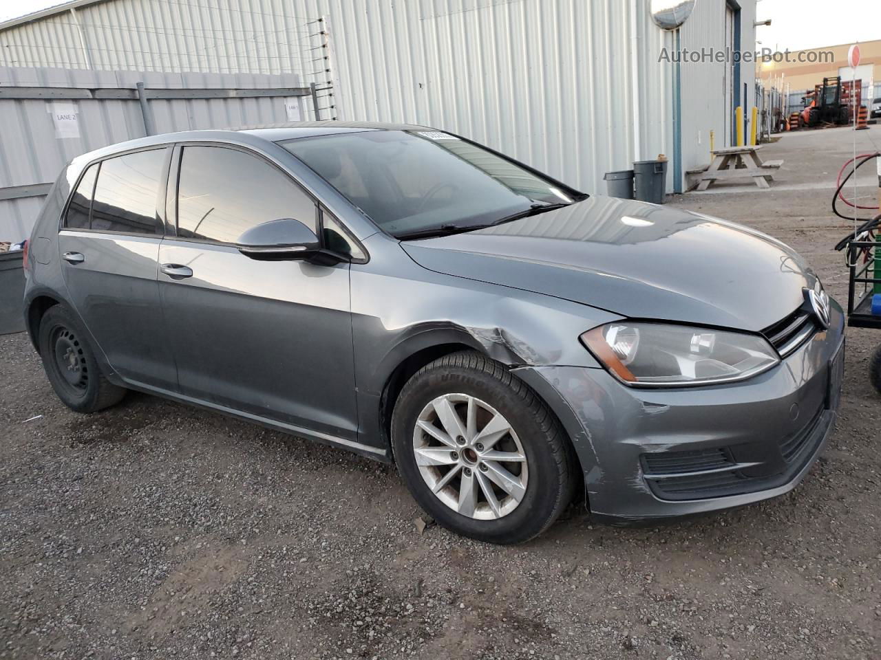 2015 Volkswagen Golf  Gray vin: 3VW217AU6FM001186