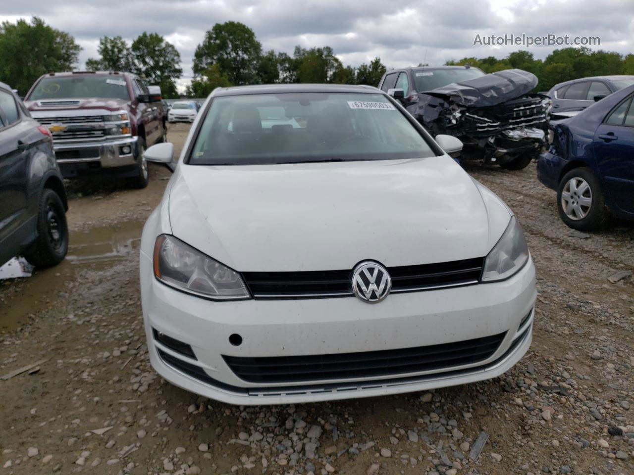 2015 Volkswagen Golf  White vin: 3VW217AU6FM011233