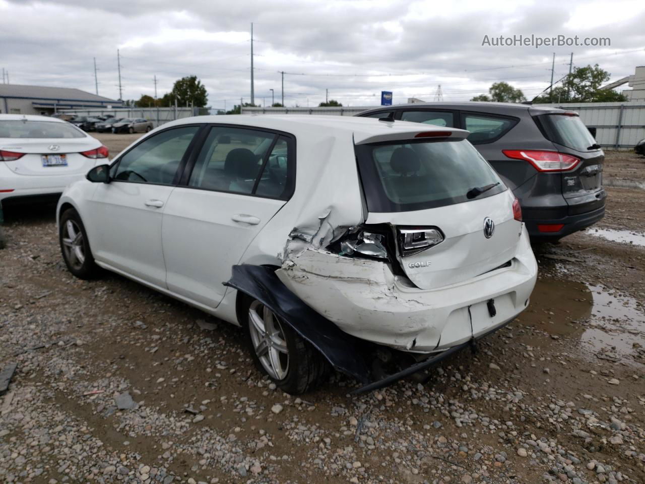 2015 Volkswagen Golf  White vin: 3VW217AU6FM011233