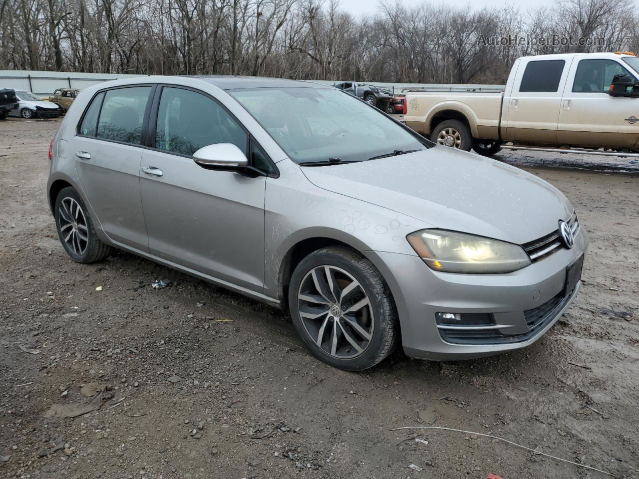 2015 Volkswagen Golf  Gray vin: 3VW217AU6FM011295