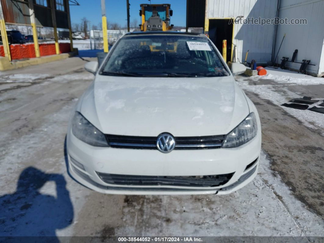 2015 Volkswagen Golf Tsi Se 4-door White vin: 3VW217AU6FM029571