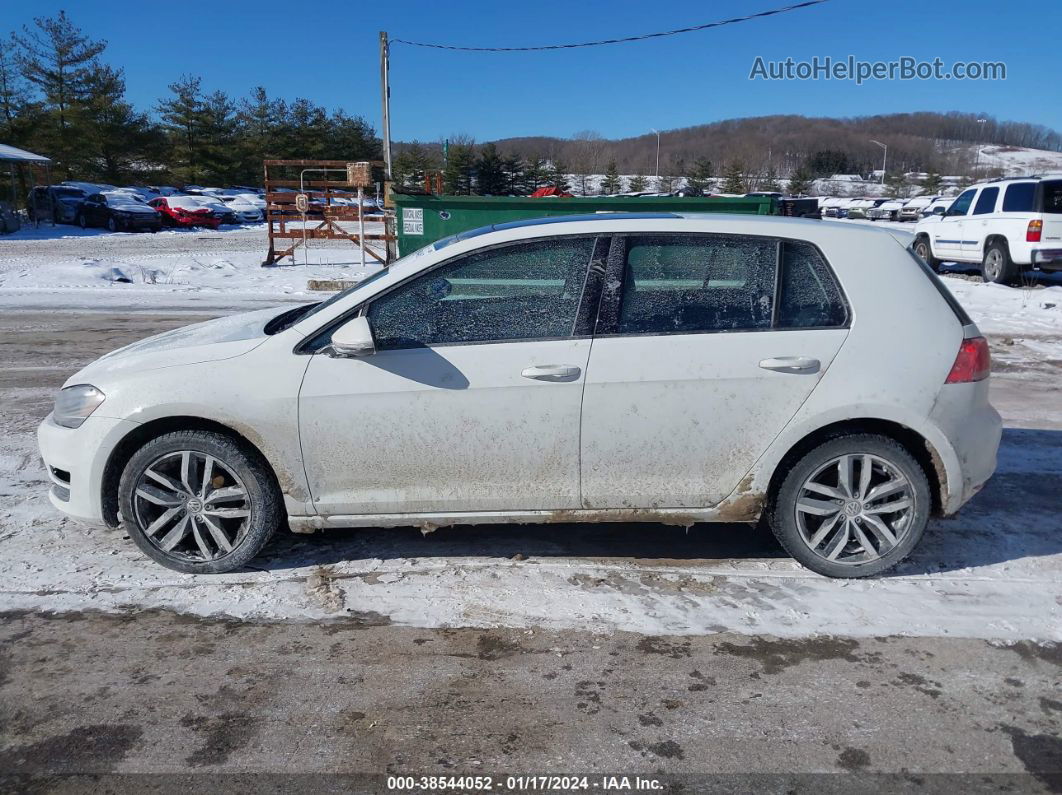 2015 Volkswagen Golf Tsi Se 4-door White vin: 3VW217AU6FM029571