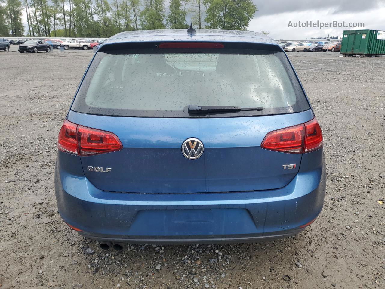 2015 Volkswagen Golf  Blue vin: 3VW217AU6FM050226