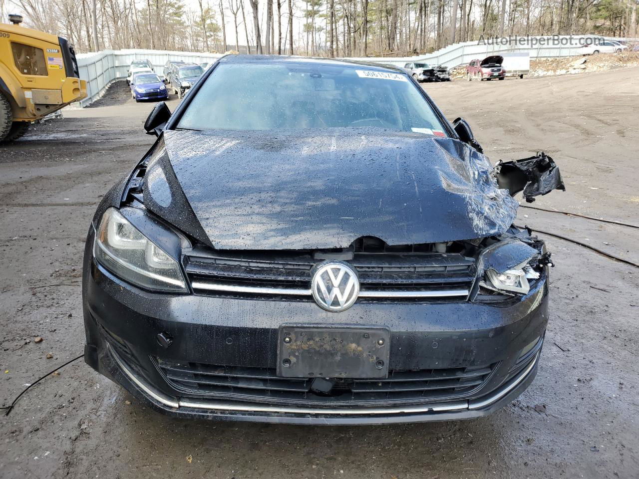 2015 Volkswagen Golf  Черный vin: 3VW217AU6FM071657