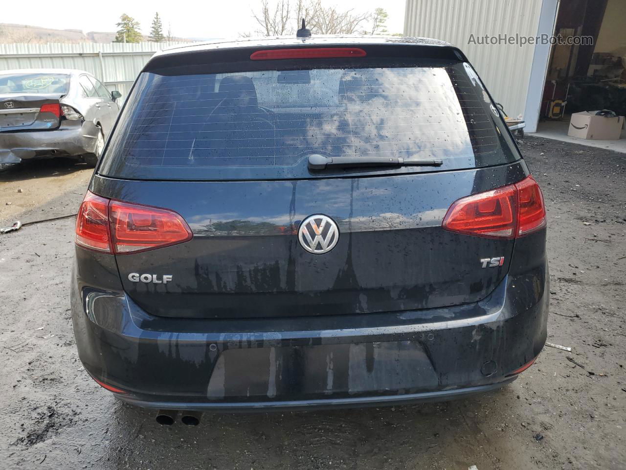 2015 Volkswagen Golf  Black vin: 3VW217AU6FM071657