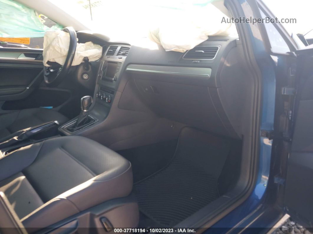 2015 Volkswagen Golf Tsi Se 4-door Blue vin: 3VW217AU6FM103278