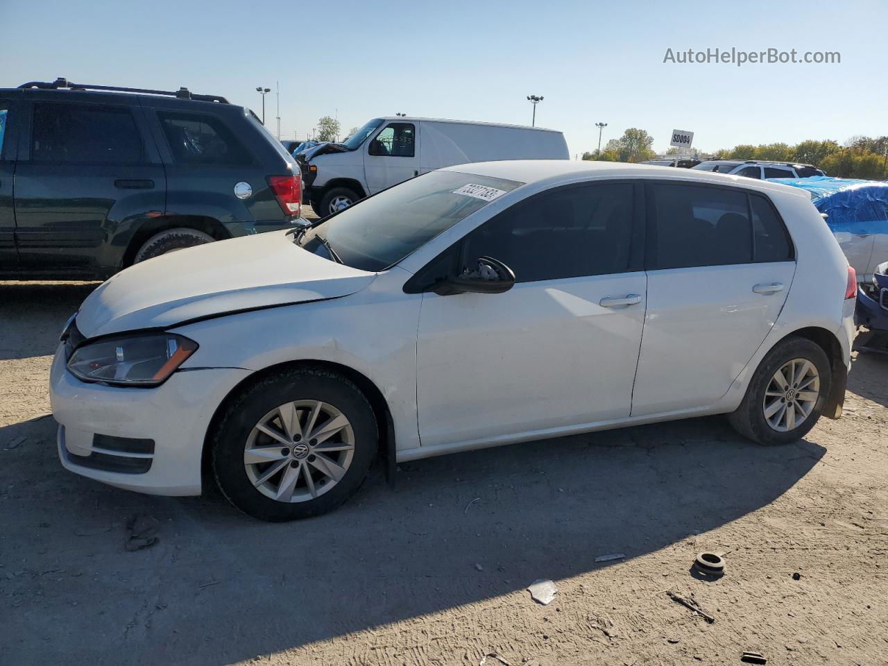 2016 Volkswagen Golf S/se White vin: 3VW217AU6GM011315