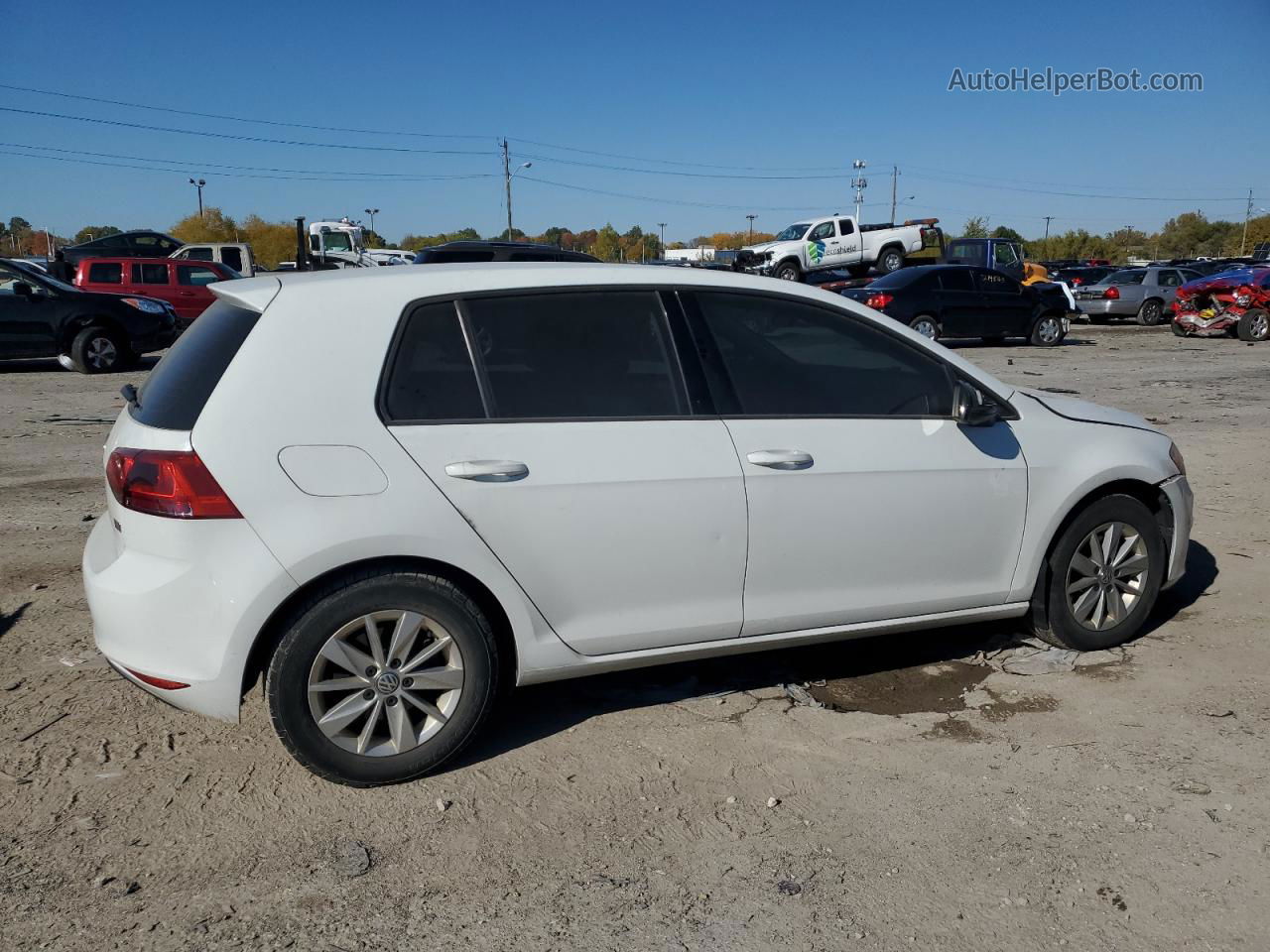 2016 Volkswagen Golf S/se White vin: 3VW217AU6GM011315