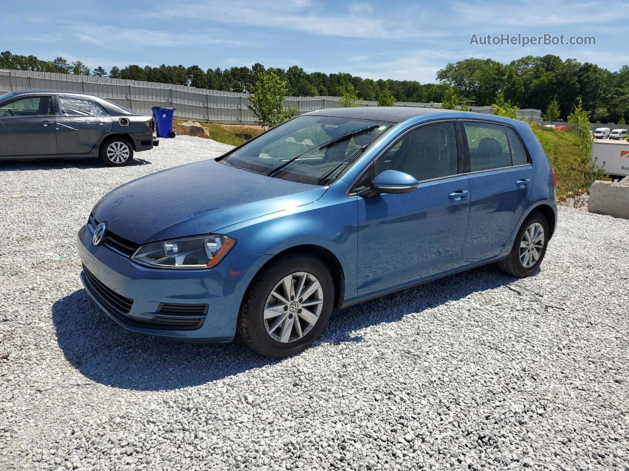 2016 Volkswagen Golf S/se Blue vin: 3VW217AU6GM030141