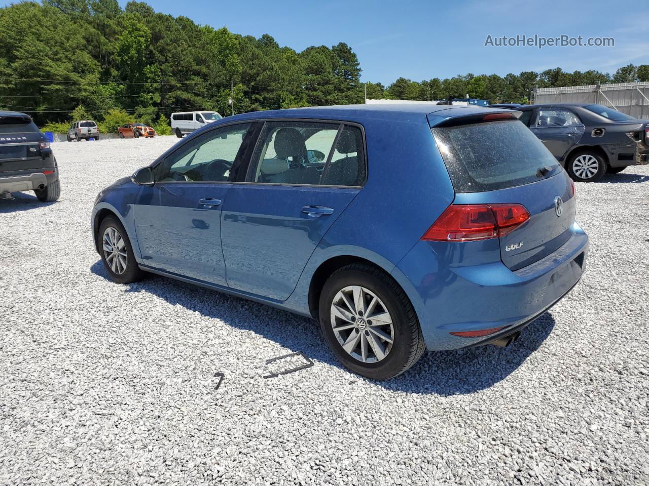 2016 Volkswagen Golf S/se Blue vin: 3VW217AU6GM030141