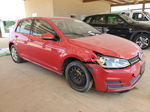 2016 Volkswagen Golf S/se Red vin: 3VW217AU6GM052964