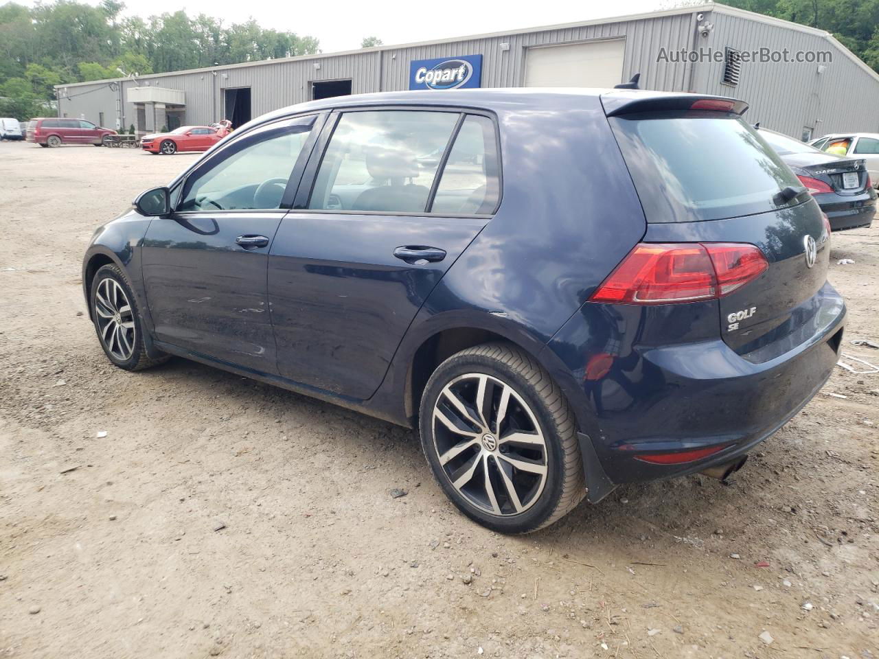 2016 Volkswagen Golf S/se Blue vin: 3VW217AU6GM055864