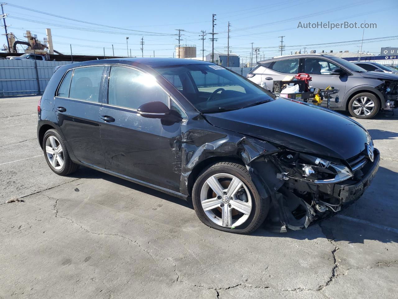 2017 Volkswagen Golf S Black vin: 3VW217AU6HM010926