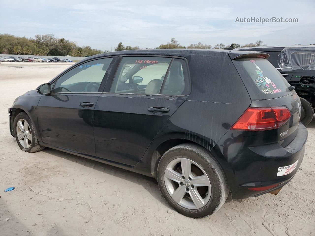 2017 Volkswagen Golf S Black vin: 3VW217AU6HM058524