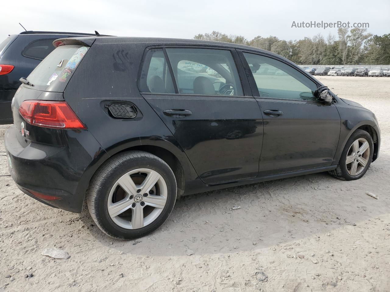 2017 Volkswagen Golf S Черный vin: 3VW217AU6HM058524