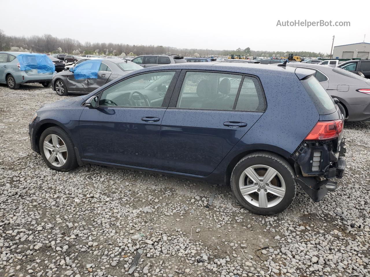 2017 Volkswagen Golf S Blue vin: 3VW217AU6HM073816