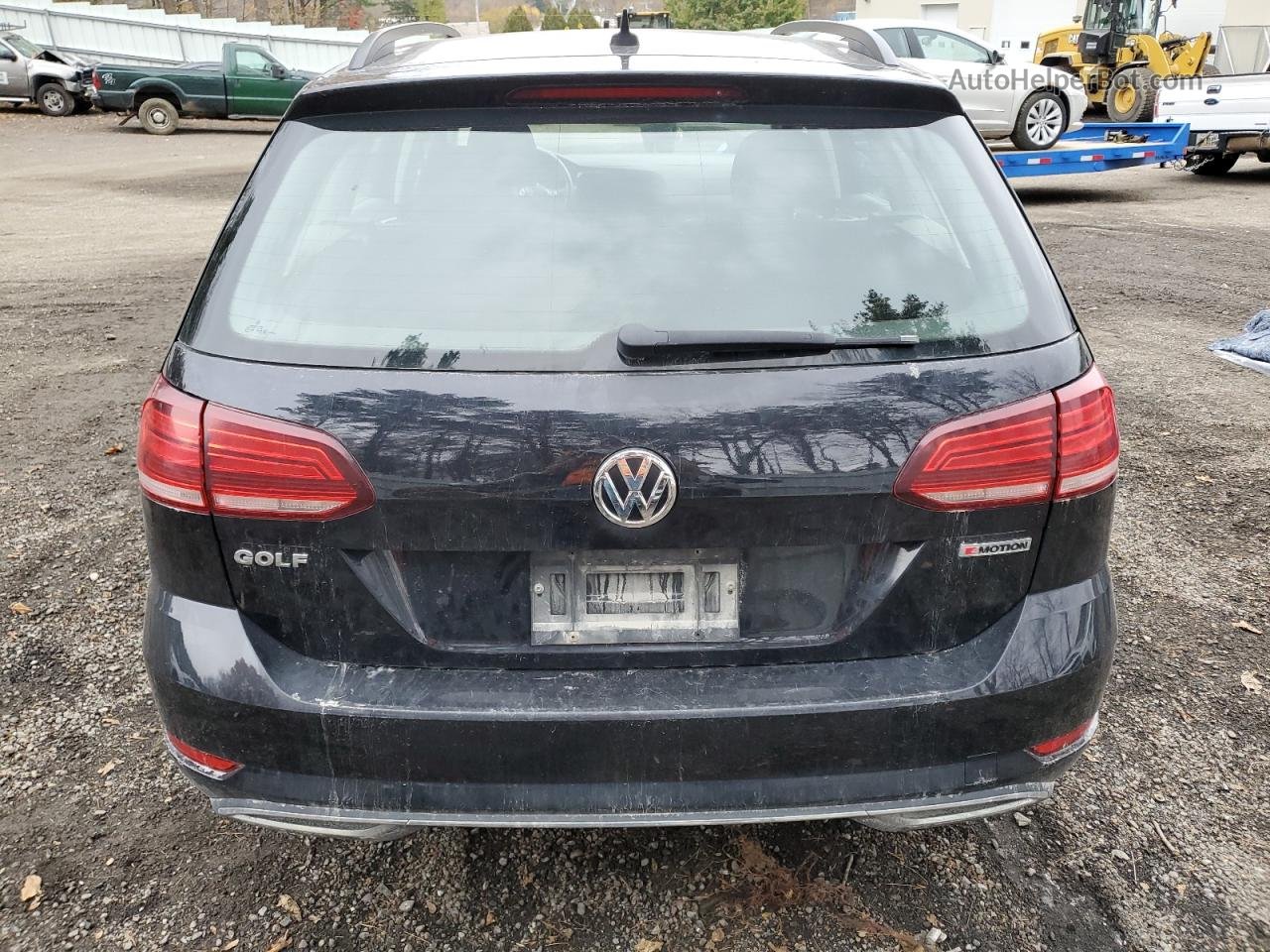 2019 Volkswagen Golf Sportwagen S Черный vin: 3VW217AU6KM513220