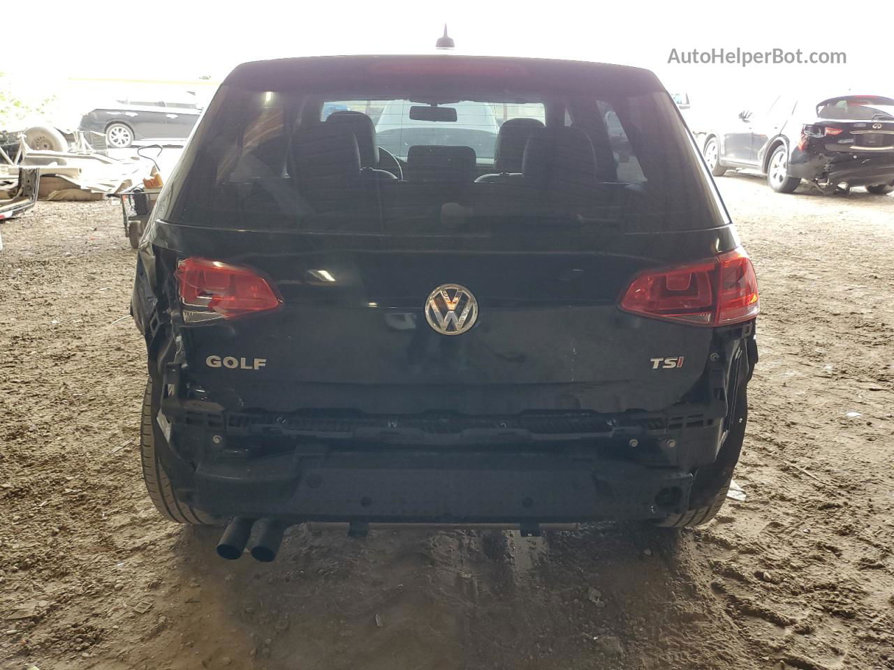 2015 Volkswagen Golf  Черный vin: 3VW217AU7FM015016