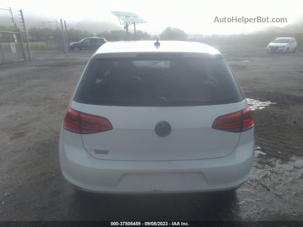 2015 Volkswagen Golf Tsi S W/sunroof White vin: 3VW217AU7FM033645