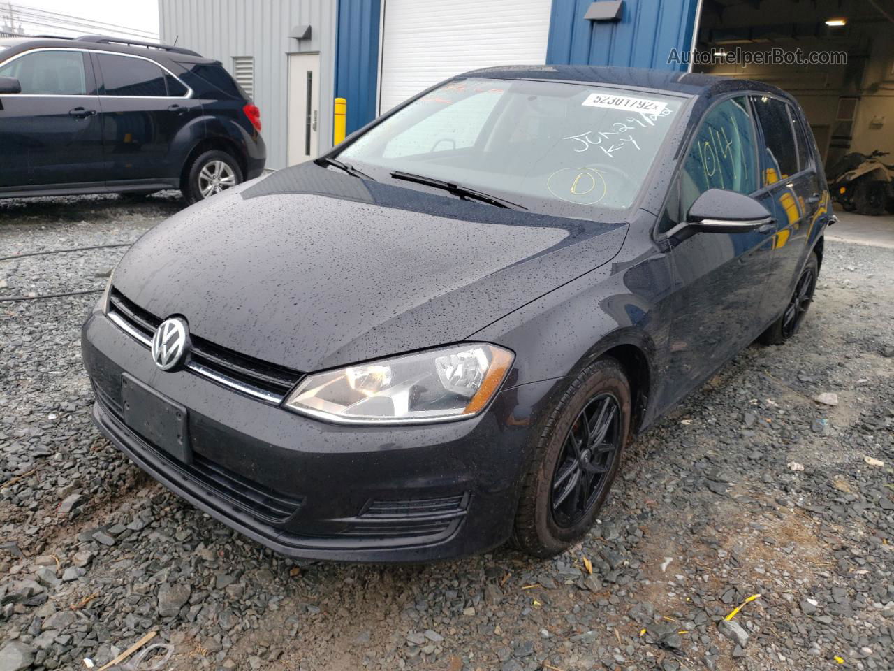 2015 Volkswagen Golf  Black vin: 3VW217AU7FM089360