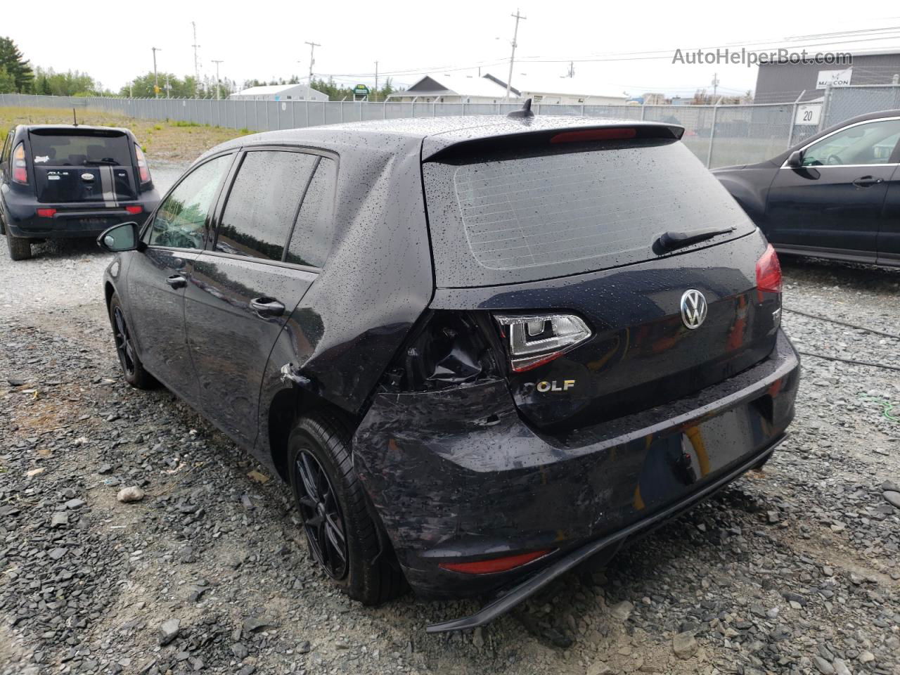 2015 Volkswagen Golf  Black vin: 3VW217AU7FM089360