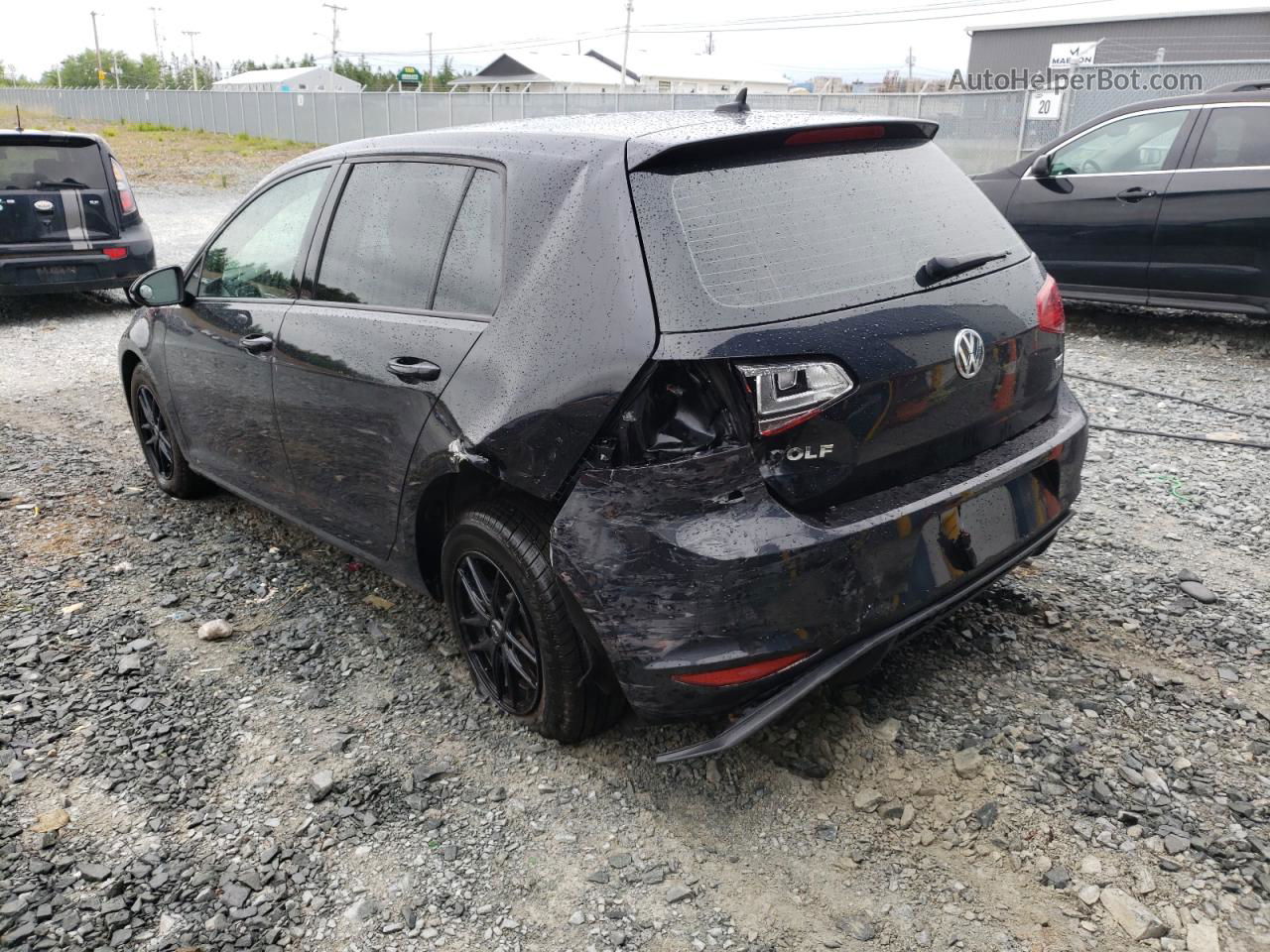 2015 Volkswagen Golf  Black vin: 3VW217AU7FM089360