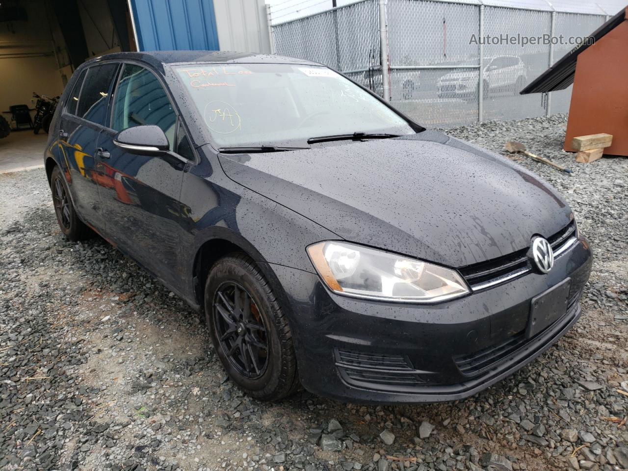 2015 Volkswagen Golf  Black vin: 3VW217AU7FM089360