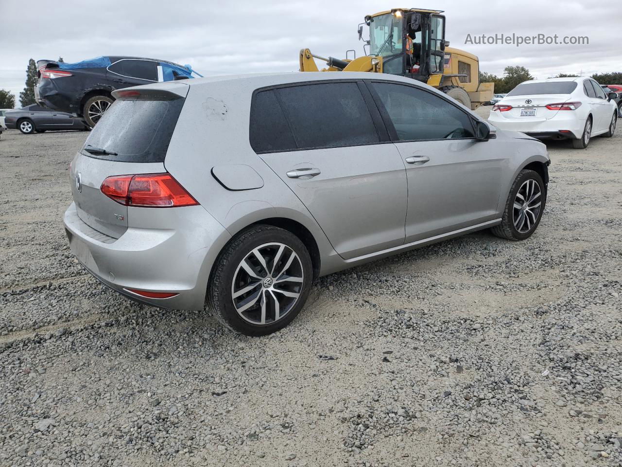 2016 Volkswagen Golf S/se Silver vin: 3VW217AU7GM030438