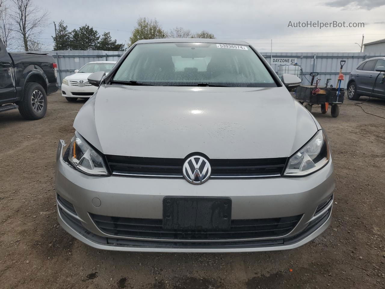 2016 Volkswagen Golf S/se Silver vin: 3VW217AU7GM034683