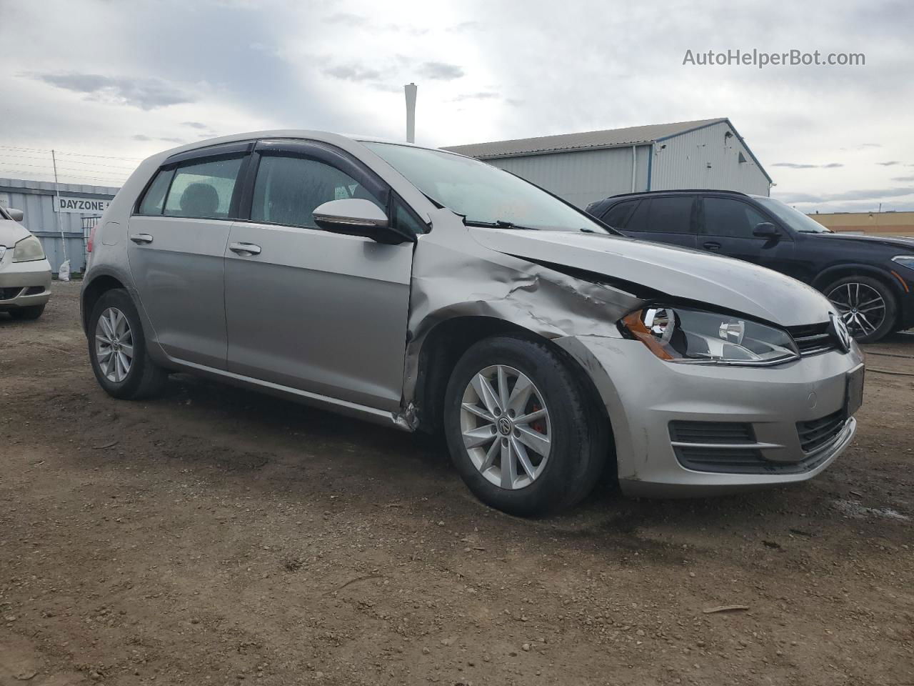 2016 Volkswagen Golf S/se Silver vin: 3VW217AU7GM034683