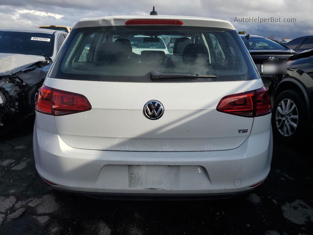 2017 Volkswagen Golf S White vin: 3VW217AU7HM025029