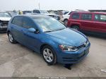 2017 Volkswagen Golf Tsi S 4-door/tsi Se 4-door/tsi Sel 4-door/tsi Wolfsburg Edition 4-door Blue vin: 3VW217AU7HM047693