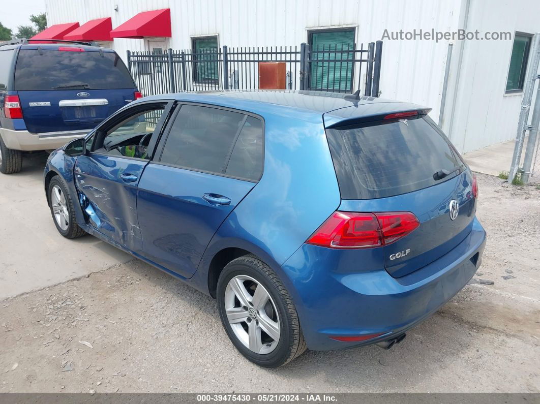 2017 Volkswagen Golf Tsi S 4-door/tsi Se 4-door/tsi Sel 4-door/tsi Wolfsburg Edition 4-door Blue vin: 3VW217AU7HM047693