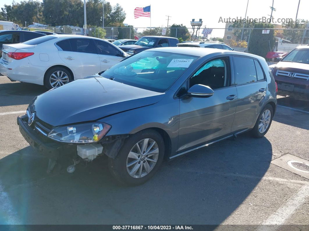 2015 Volkswagen Golf Tsi S 4-door Gray vin: 3VW217AU8FM022041