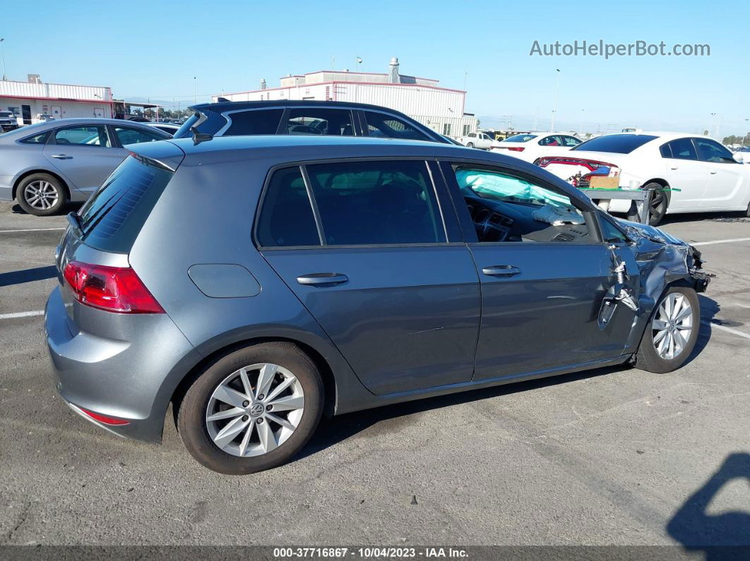 2015 Volkswagen Golf Tsi S 4-door Серый vin: 3VW217AU8FM022041