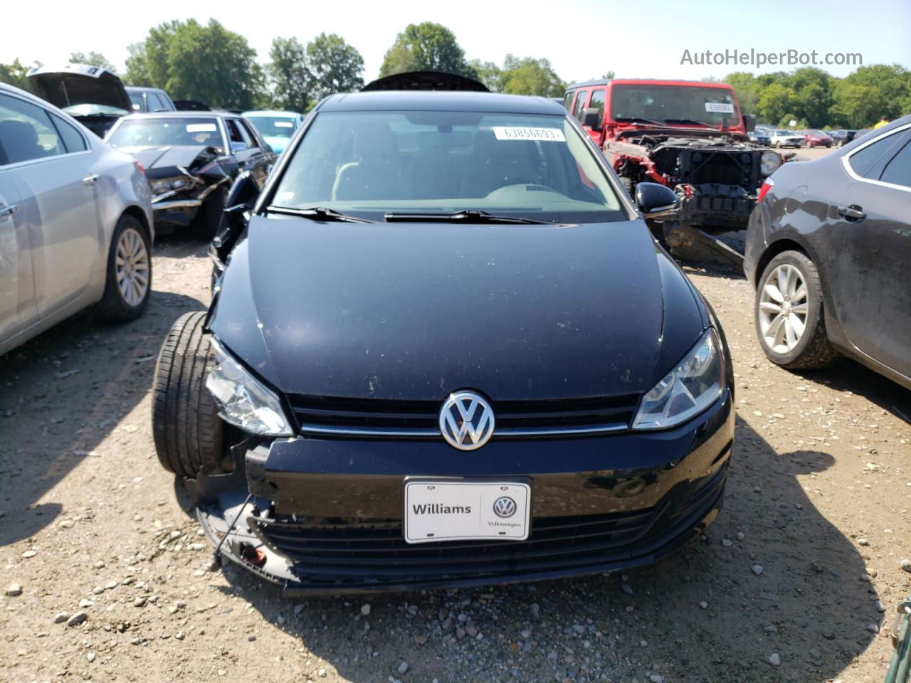 2015 Volkswagen Golf  Черный vin: 3VW217AU8FM098424