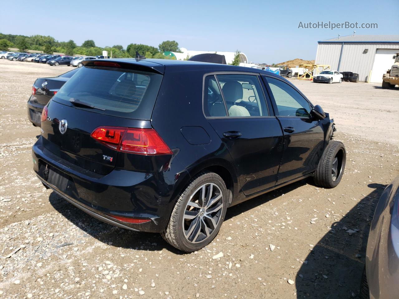 2015 Volkswagen Golf  Черный vin: 3VW217AU8FM098424