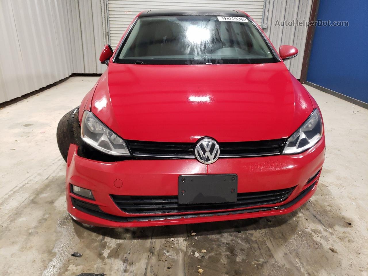 2016 Volkswagen Golf S/se Red vin: 3VW217AU8GM008402