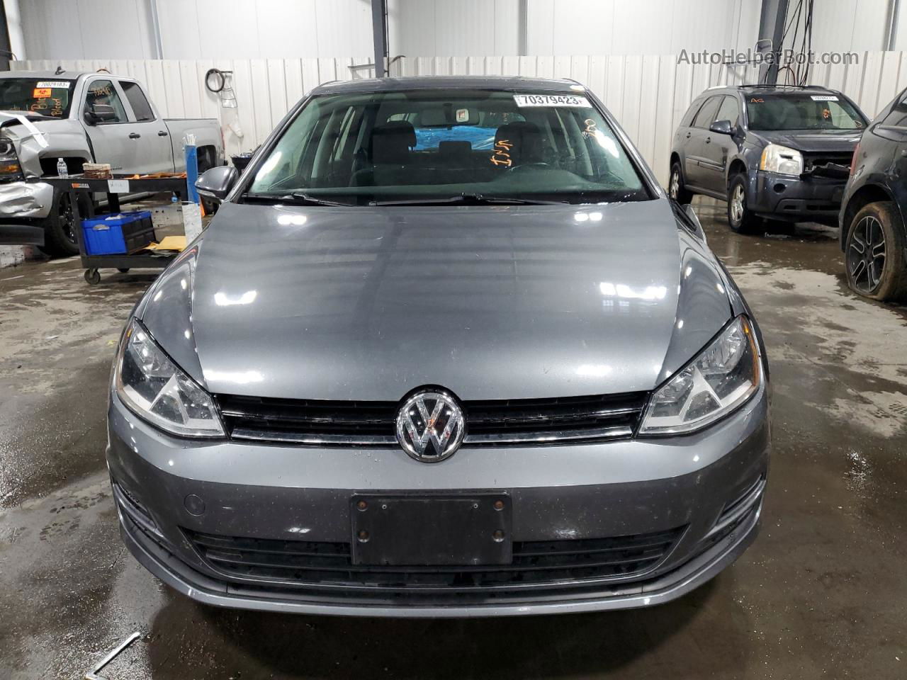 2016 Volkswagen Golf S/se Gray vin: 3VW217AU8GM010523