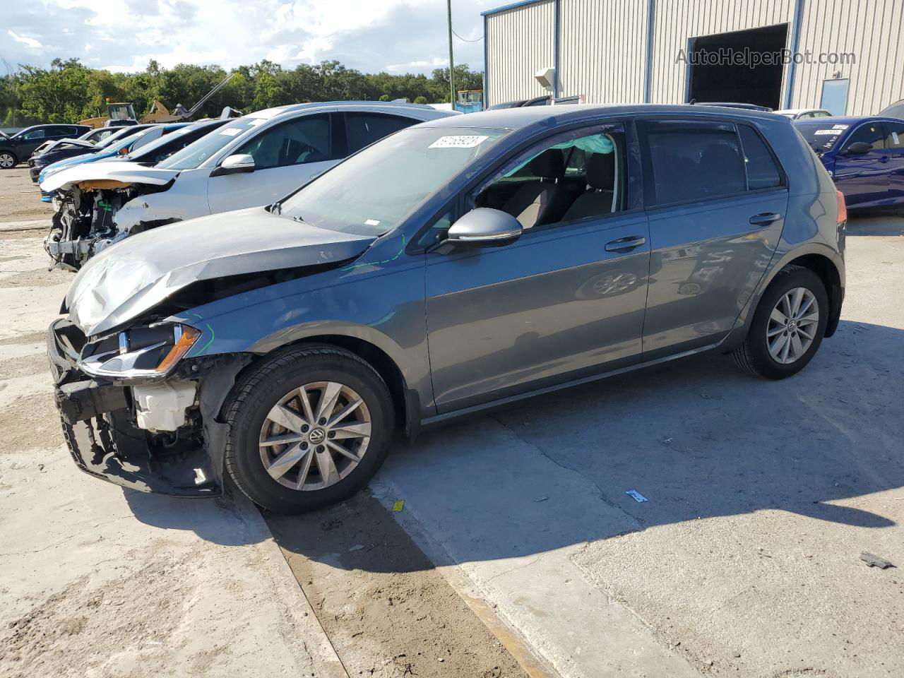 2016 Volkswagen Golf S/se Gray vin: 3VW217AU8GM027855