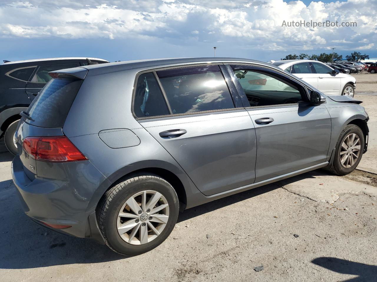 2016 Volkswagen Golf S/se Gray vin: 3VW217AU8GM027855