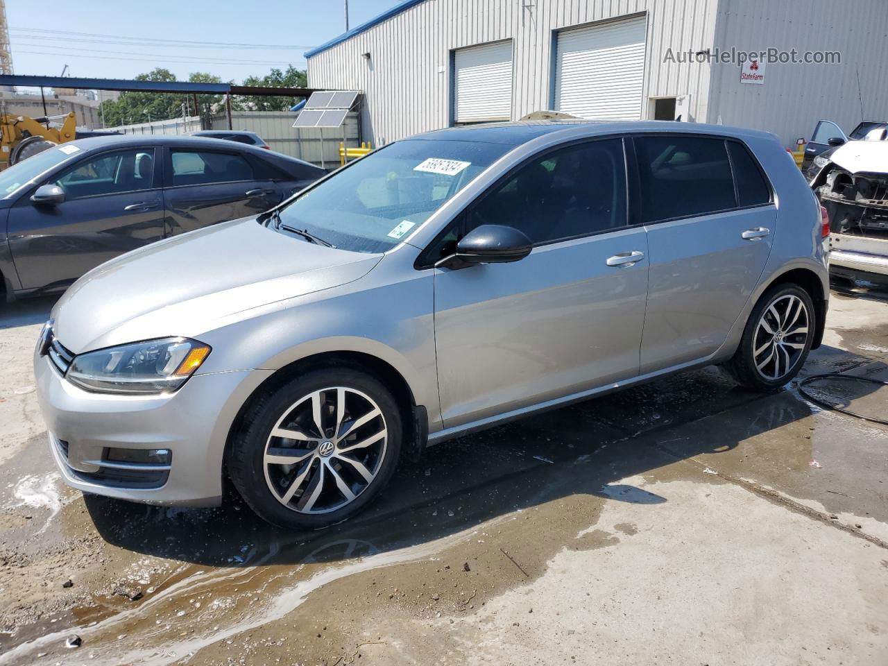 2016 Volkswagen Golf S/se Silver vin: 3VW217AU8GM037690