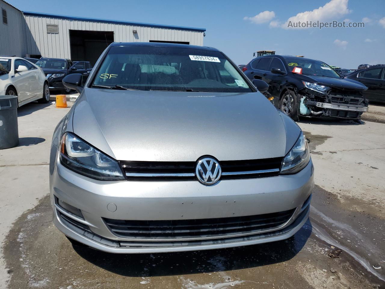 2016 Volkswagen Golf S/se Silver vin: 3VW217AU8GM037690