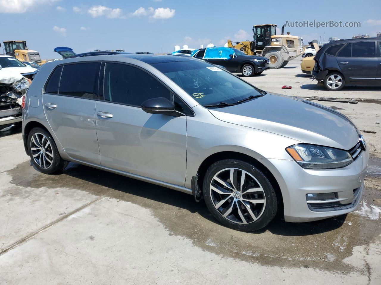 2016 Volkswagen Golf S/se Silver vin: 3VW217AU8GM037690