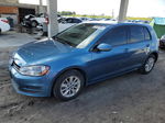 2016 Volkswagen Golf S/se Blue vin: 3VW217AU8GM041450