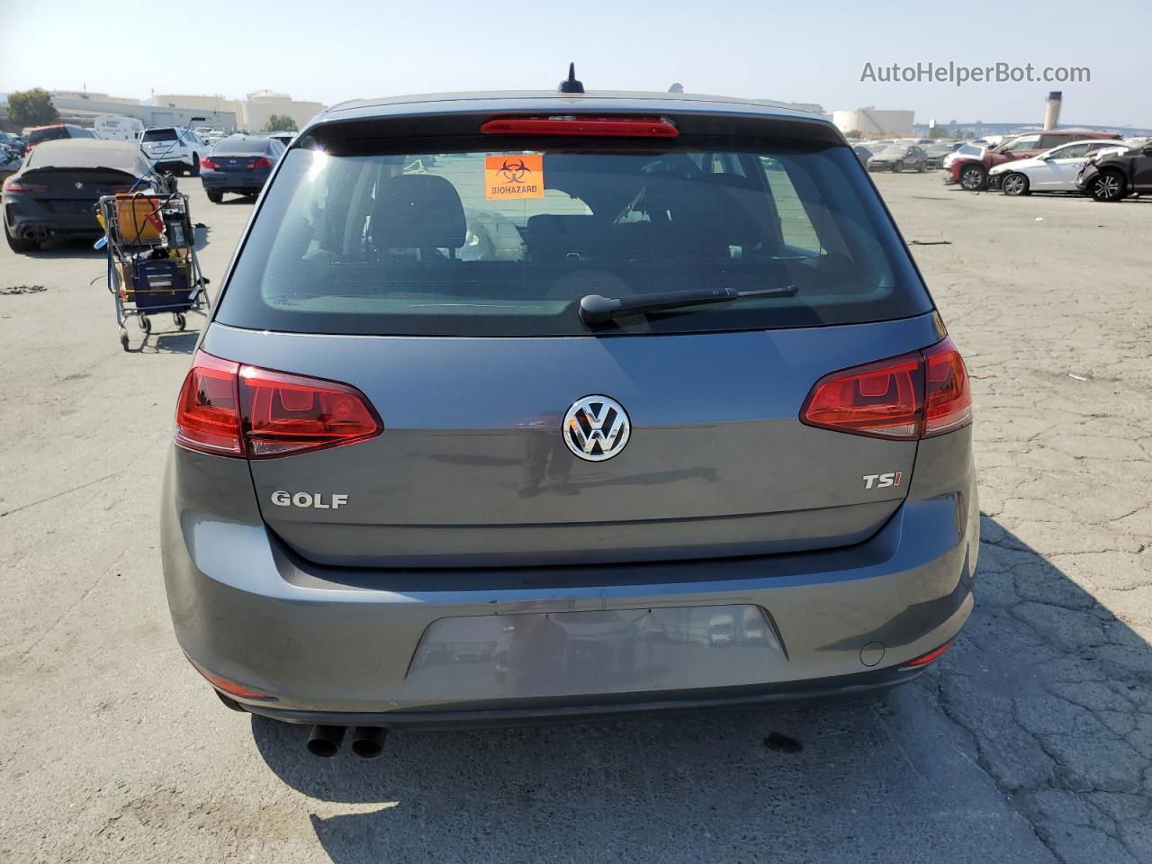 2016 Volkswagen Golf S/se Gray vin: 3VW217AU8GM055297