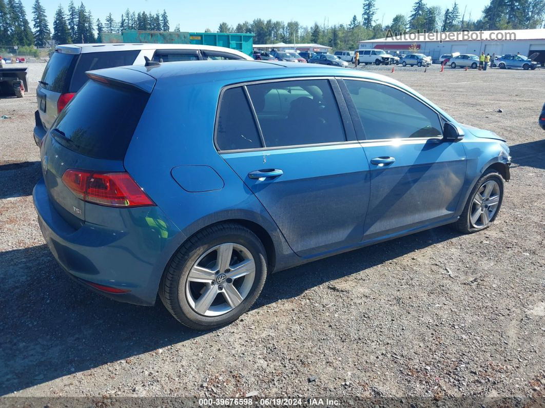 2017 Volkswagen Golf Tsi S 4-door/tsi Se 4-door/tsi Sel 4-door/tsi Wolfsburg Edition 4-door Blue vin: 3VW217AU8HM000561