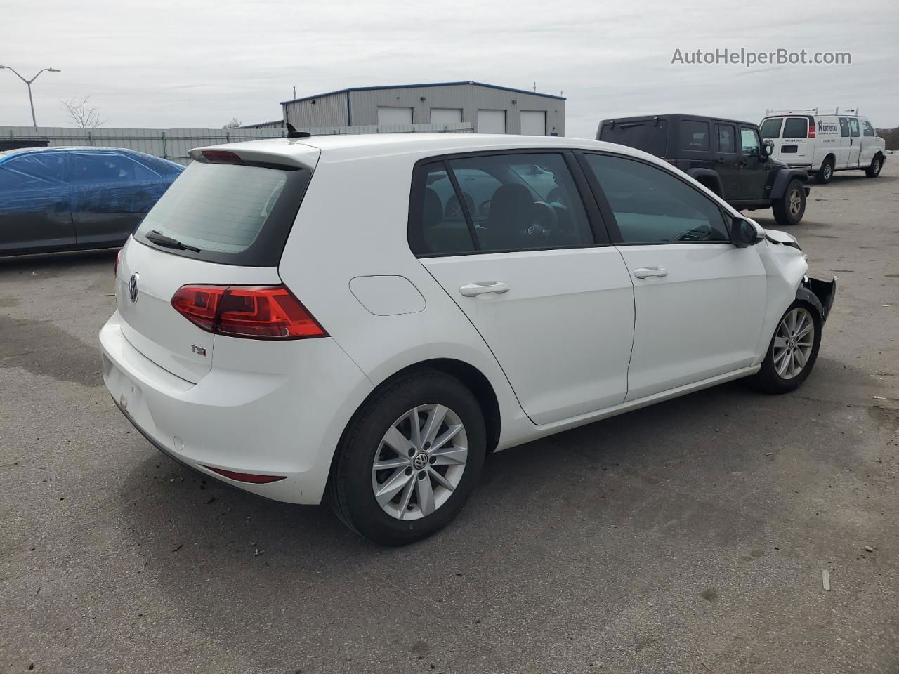 2017 Volkswagen Golf S Белый vin: 3VW217AU8HM014198